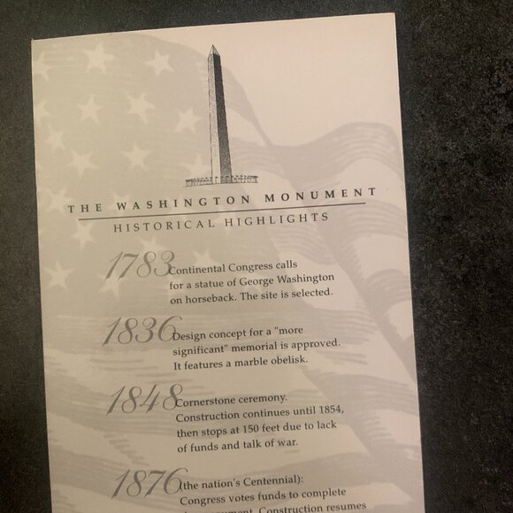 1998 The Washington Monument Magic Light & Sound New in Box Hallmark - Picture 6 of 7